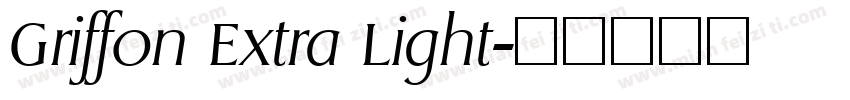 Griffon Extra Light字体转换